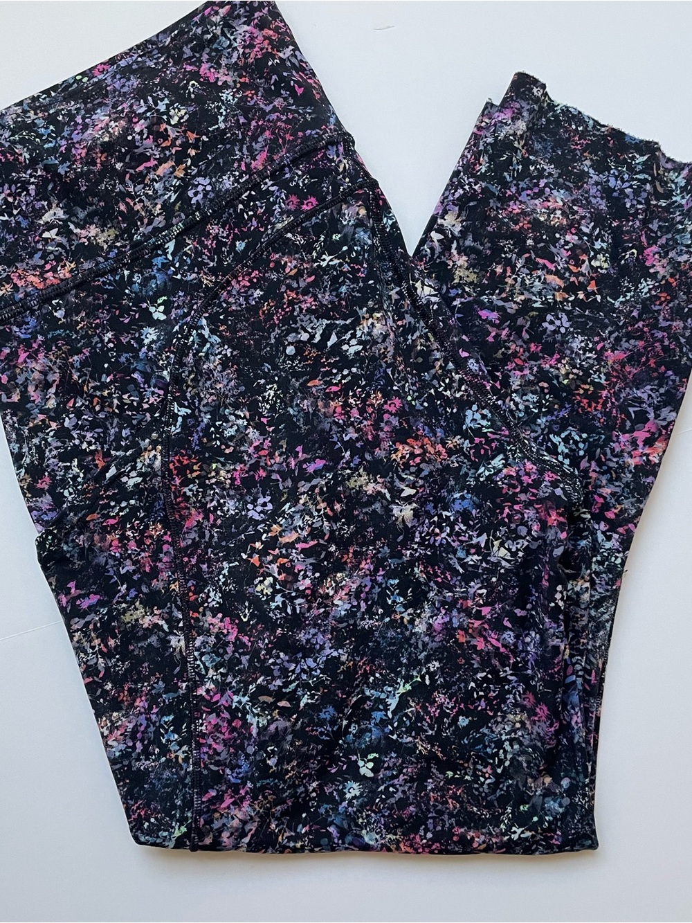lululemon athletica Black Multicolor Speckled Leggings